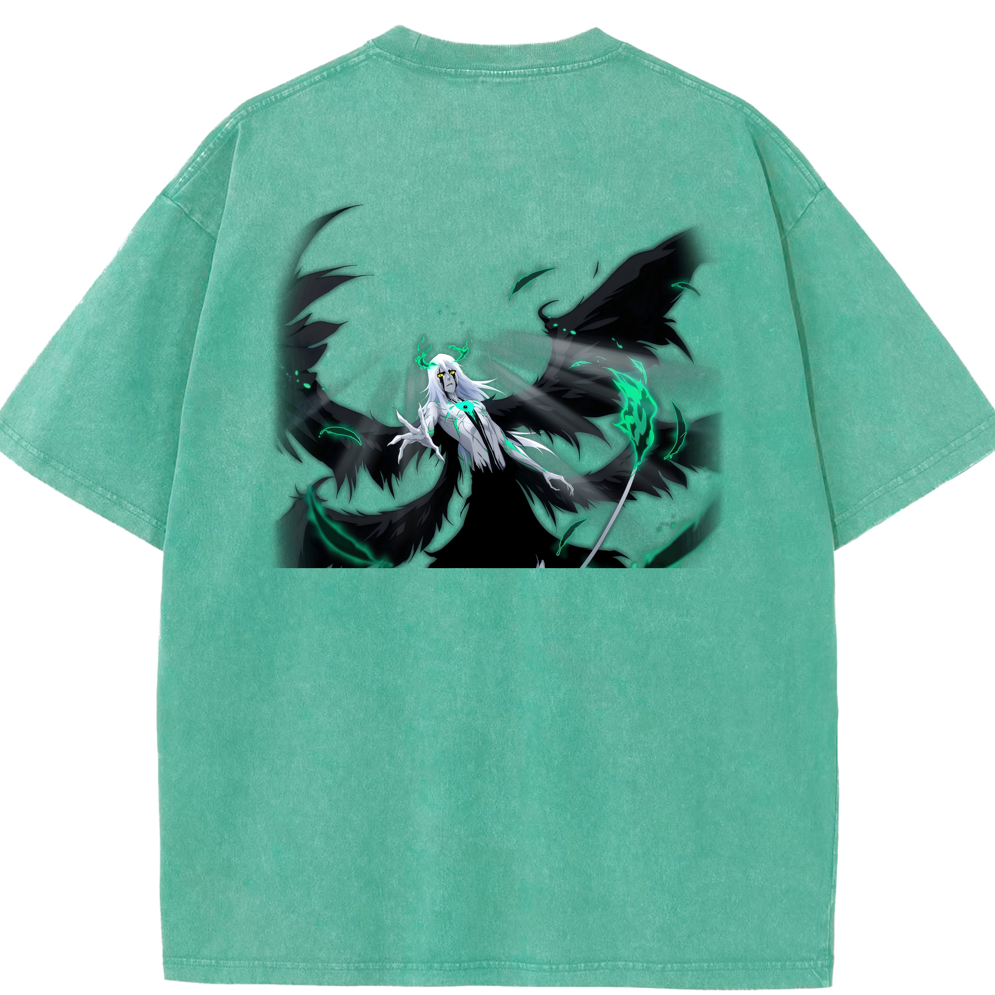 （画像用） ブリーチ ウルキオラ·シファー BLEACH Ulquiorra cifer 綿100% ヴィンテージ風 半袖Tシャツ（背面プリント）
